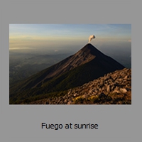 Fuego at sunrise